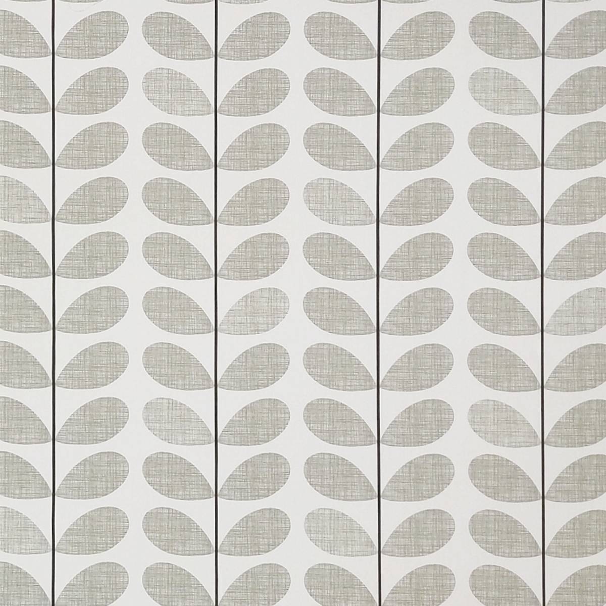 Scribble Stem Grey Fabric by Orla Kiely