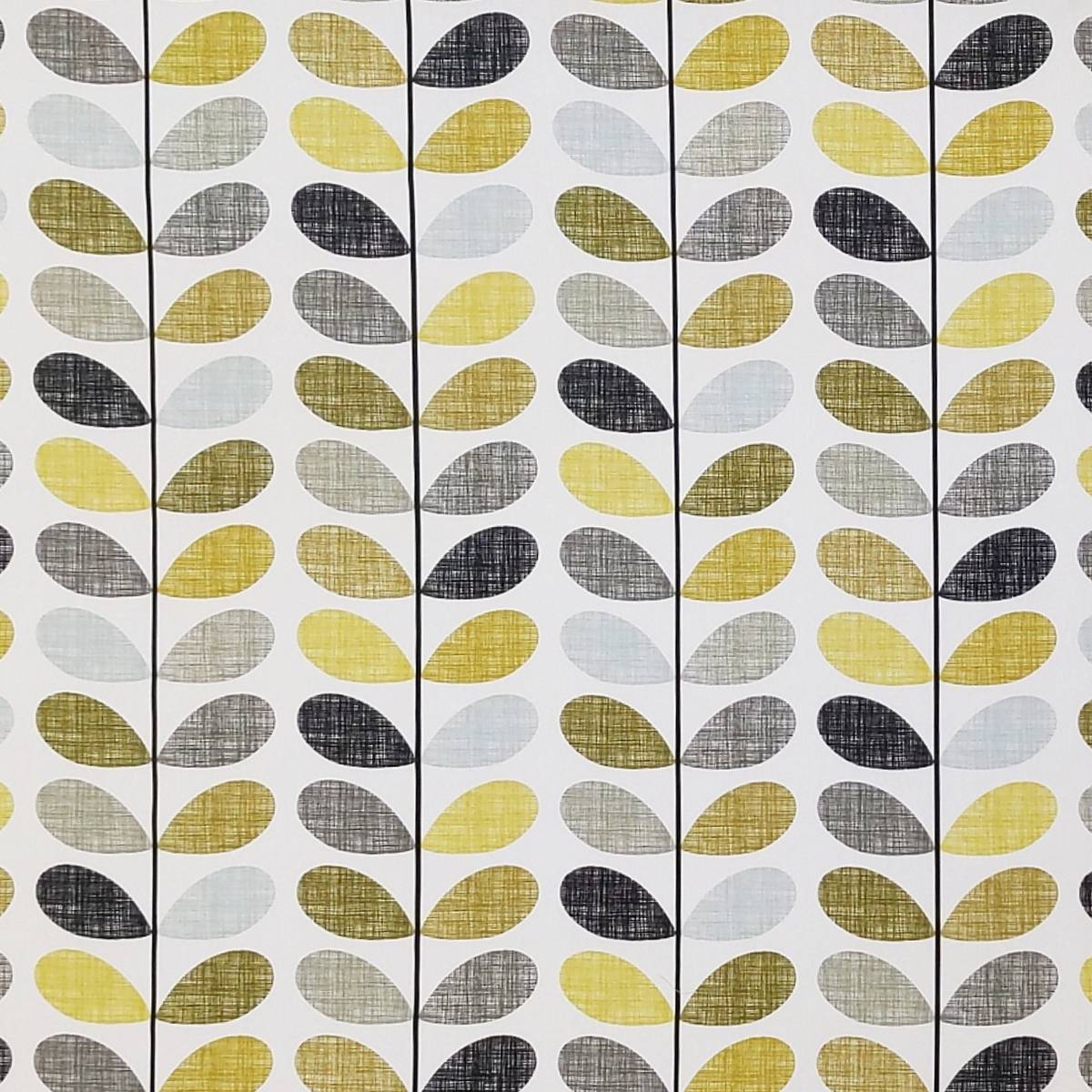 Scribble Stem Seagrass and Duck Egg Fabric by Orla Kiely