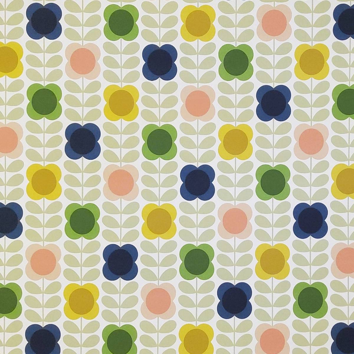 Summer Flower Stem Multi Fabric by Orla Kiely