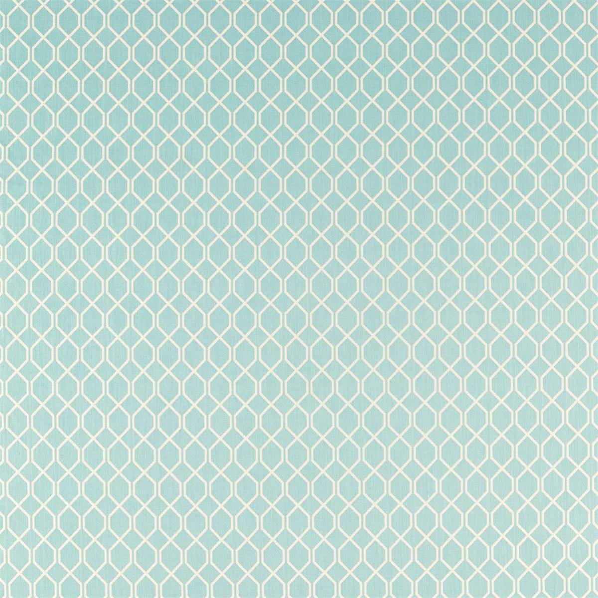 Botanic Trellis Blue Clay Fabric by Sanderson