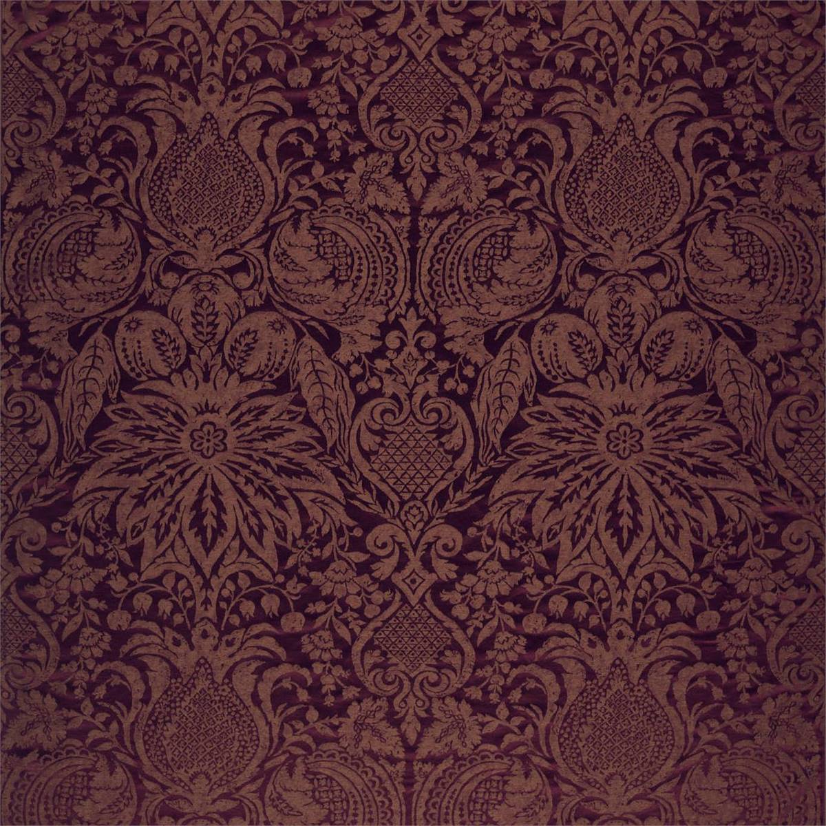 Mitford Weave Rubient Fabric by Zoffany