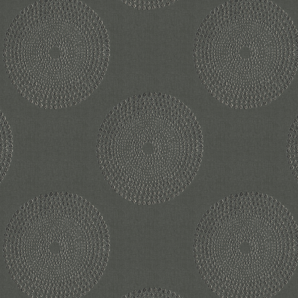Sonar Dark Charcoal Fabric by Fryetts