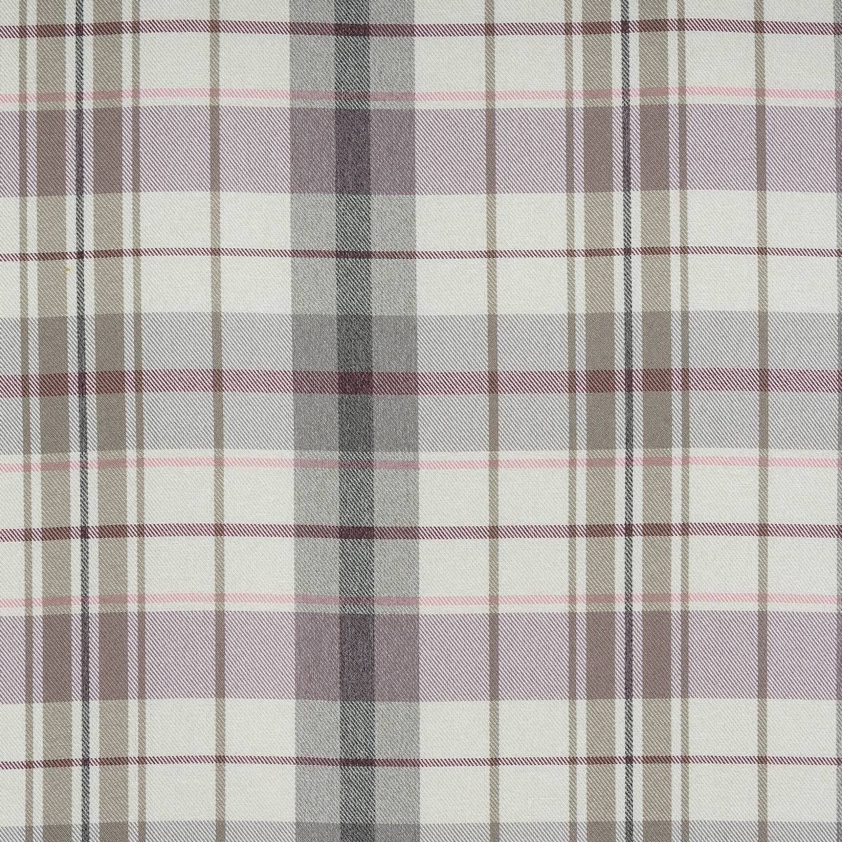 Nevis Check Heather Fabric by Porter & Stone