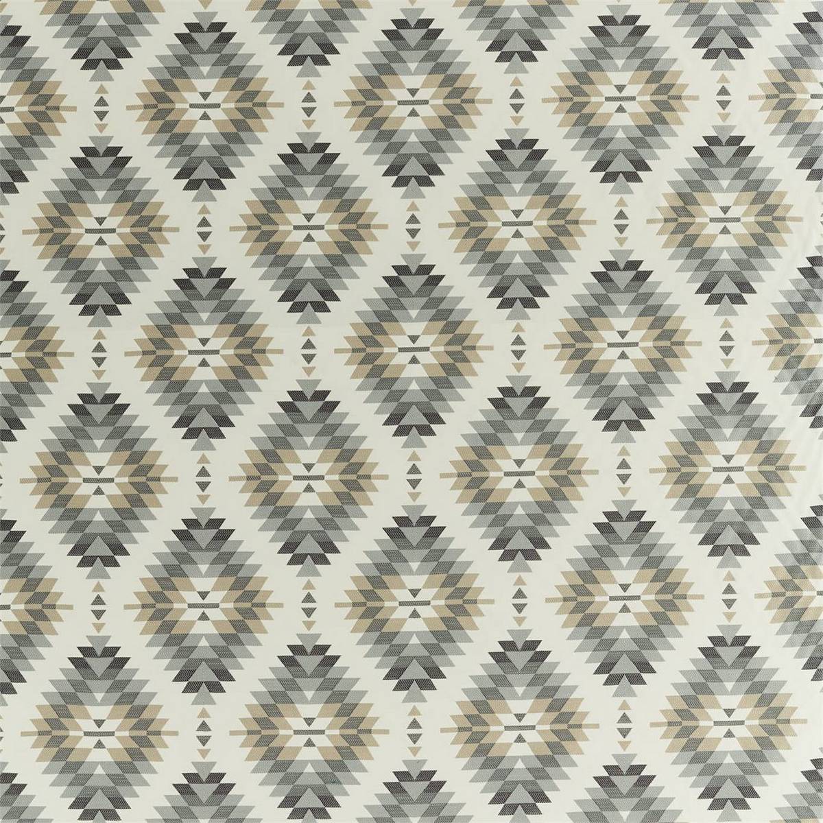 Elwana Charcoal/Slate/Stone Fabric by Harlequin