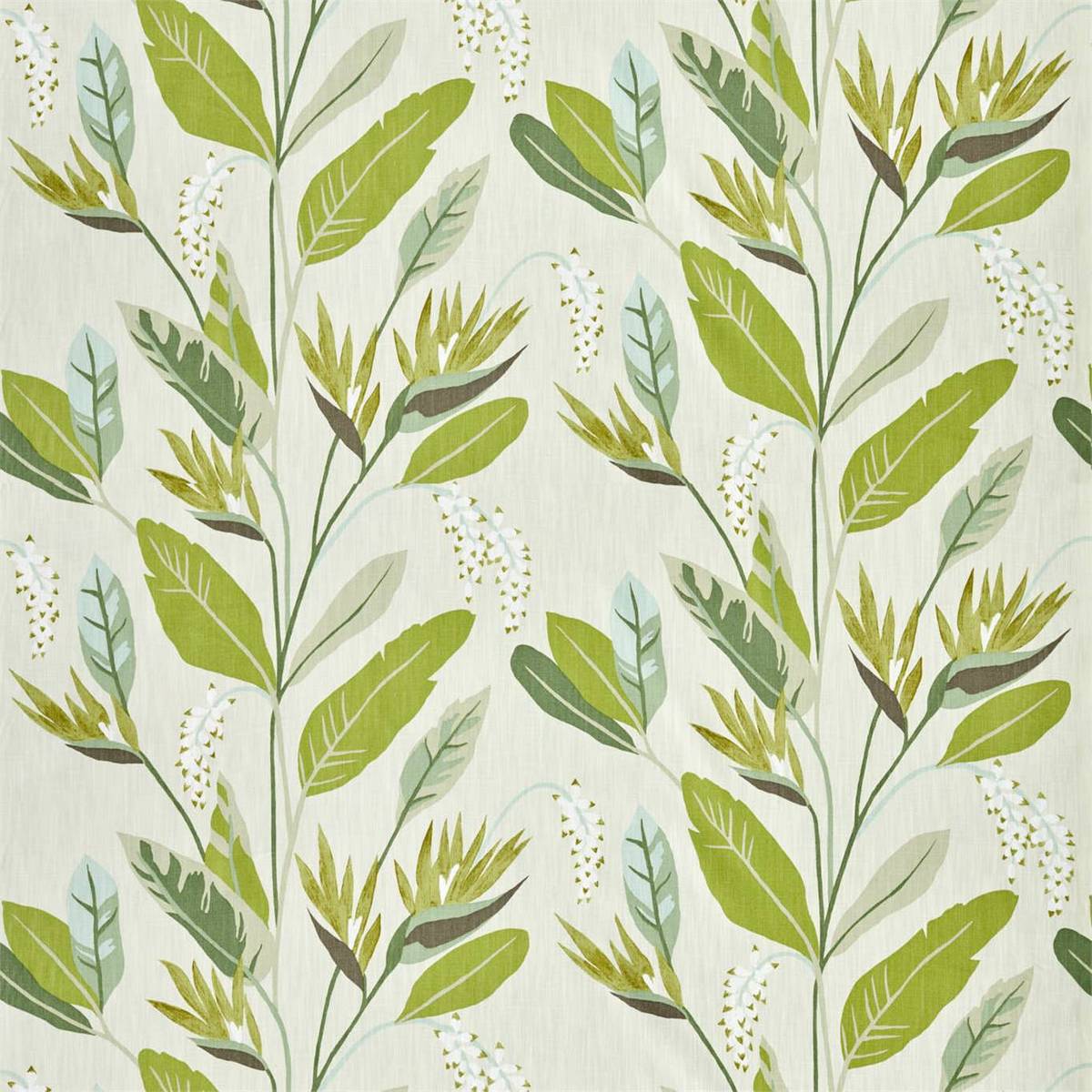 Llenya Lime/Jade/Pebble Fabric by Harlequin