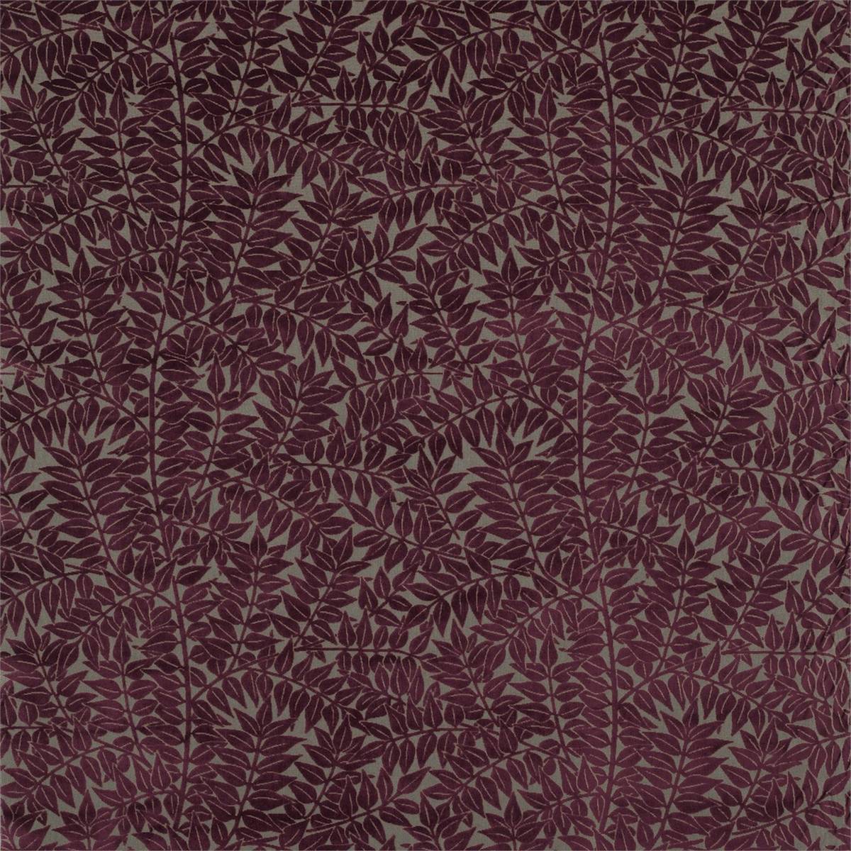 Branch Wine/Hemp Fabric by William Morris & Co.