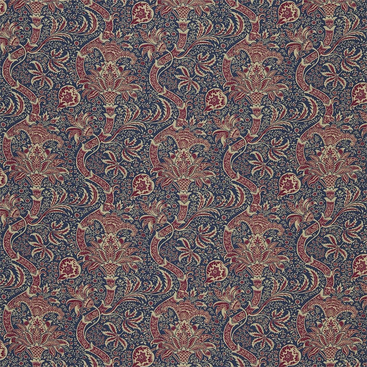 Indian Indigo/Red Fabric by William Morris & Co.