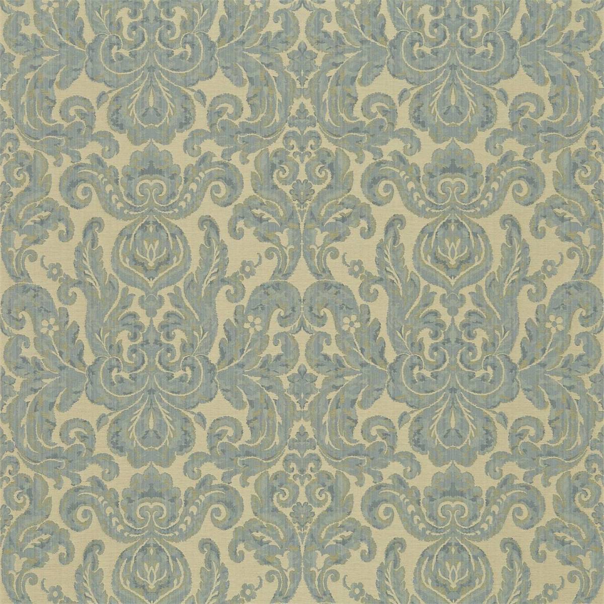 Brocatello Blue Fabric by Zoffany