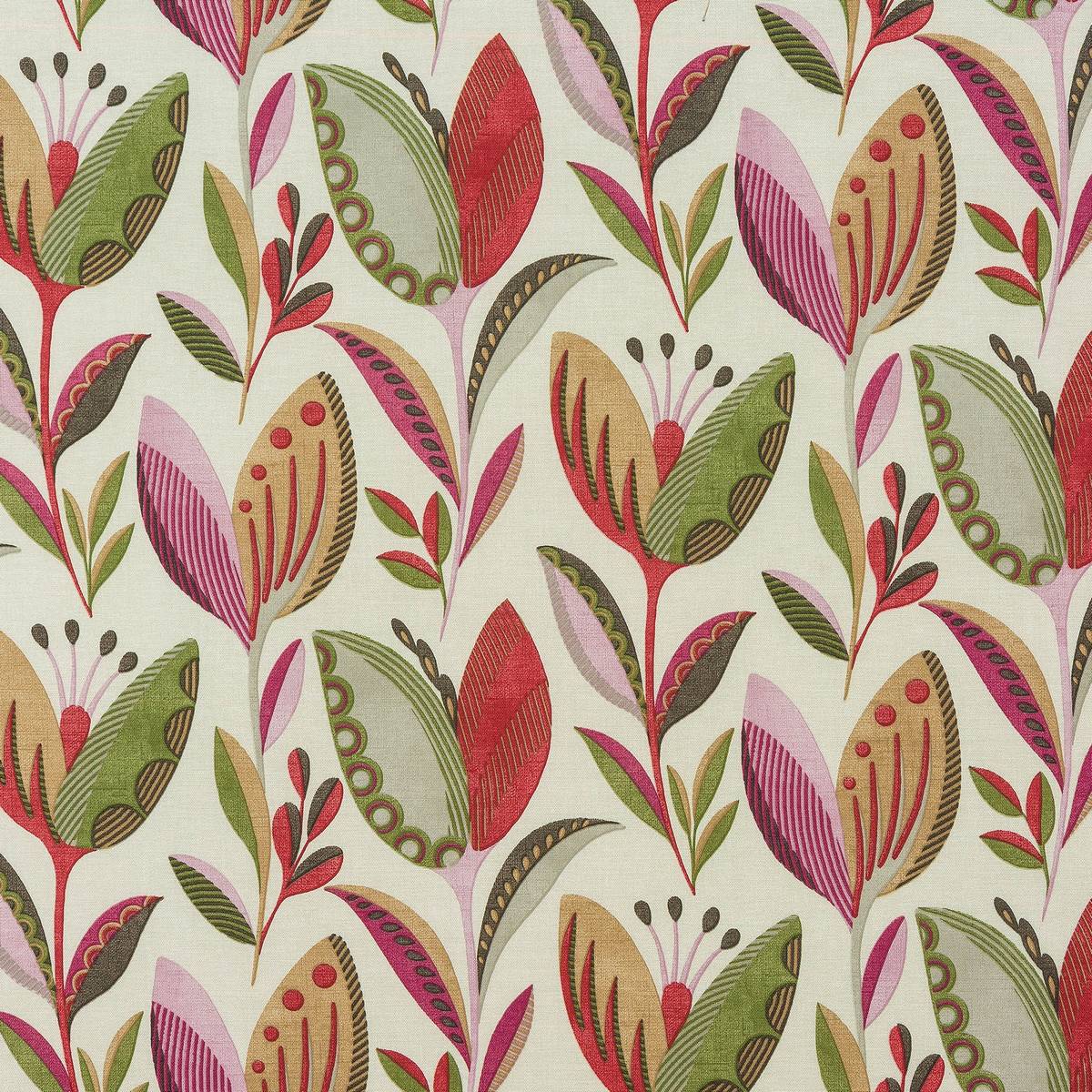 Leon Pomegranate Fabric by Fryetts