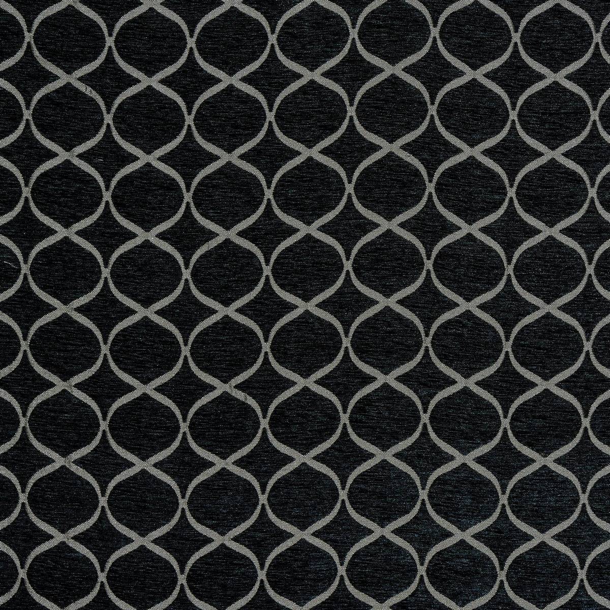 Trellis Charcoal Fabric by Fryetts