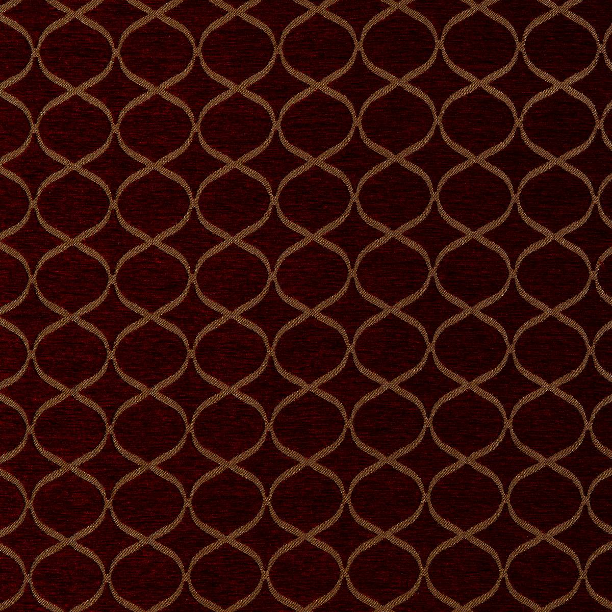 Trellis Rosso Fabric by Fryetts