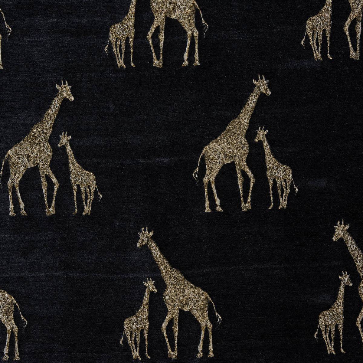 Giraffe Noir Fabric by Porter & Stone