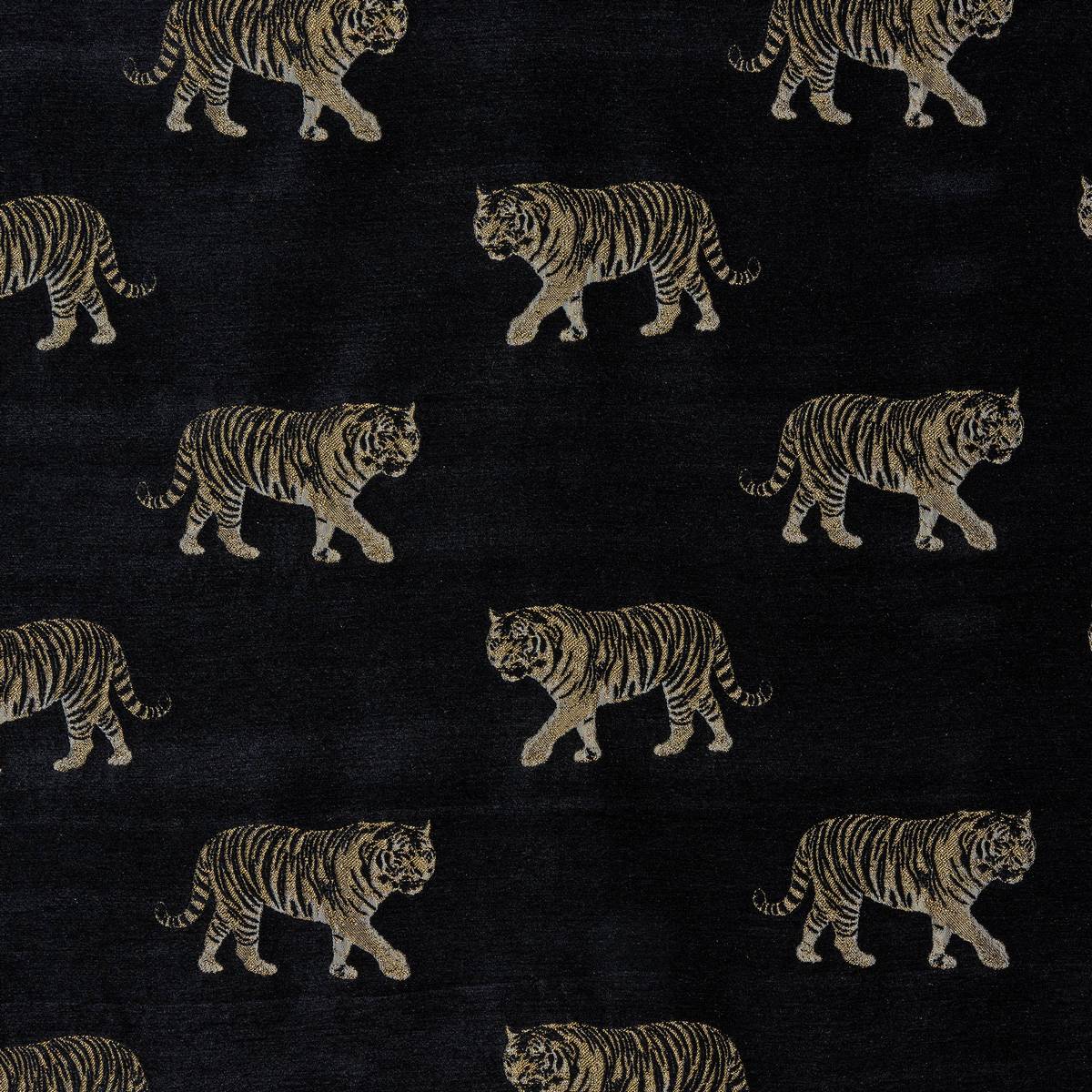 Tiger Noir Fabric by Porter & Stone