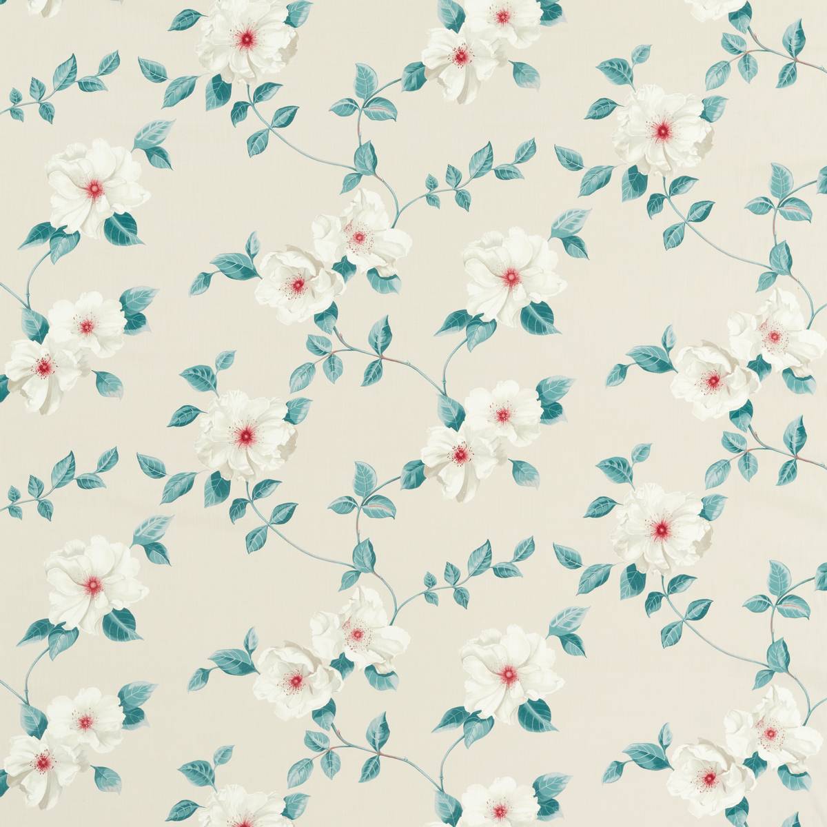 Poet's Rose Blush Fabric by Sanderson