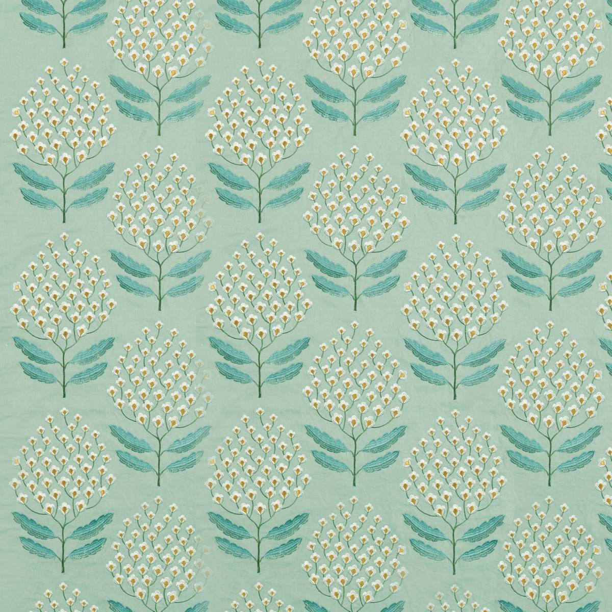 Bellis Blue Clay Fabric by Sanderson