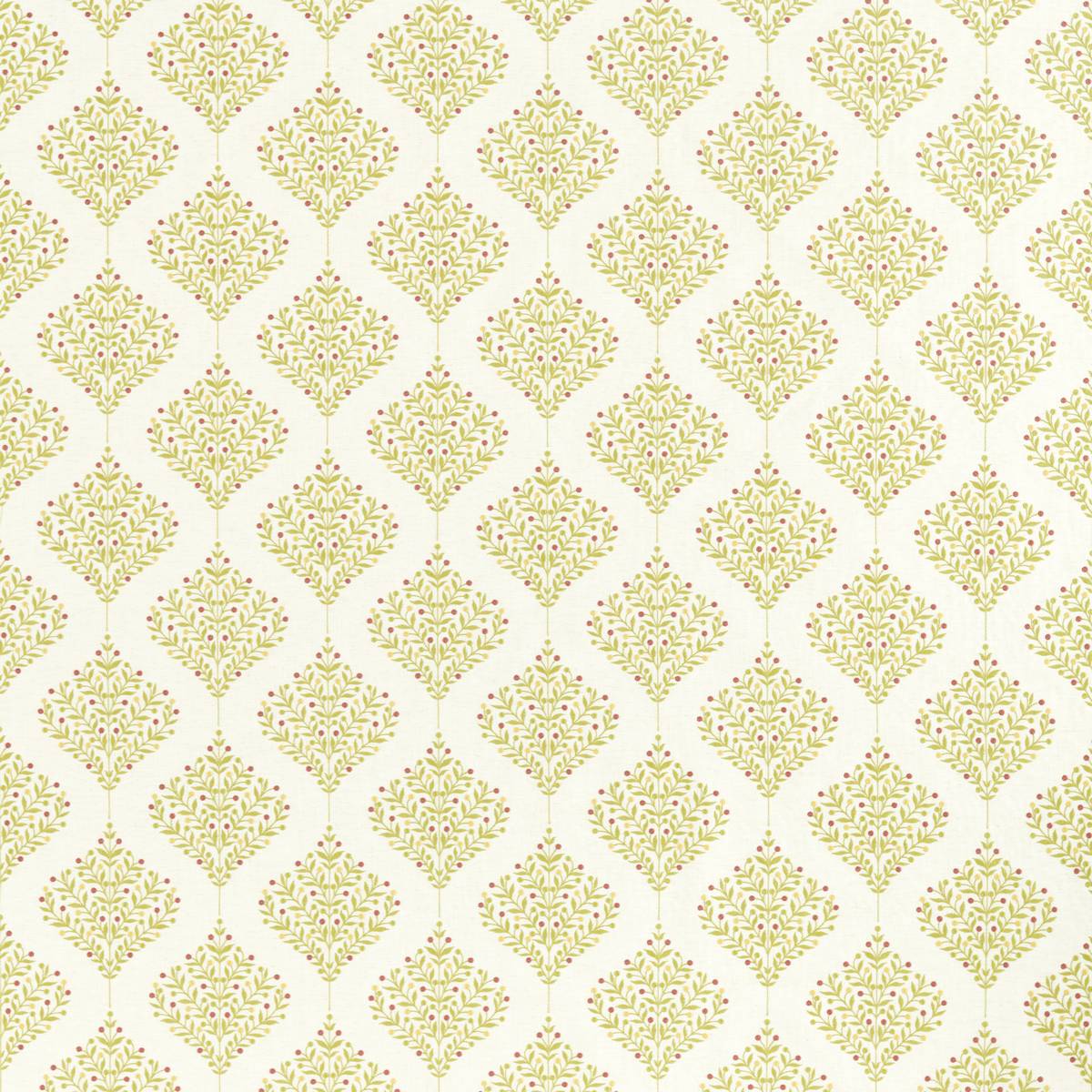 Orchard Tree Lime Fabric by Sanderson