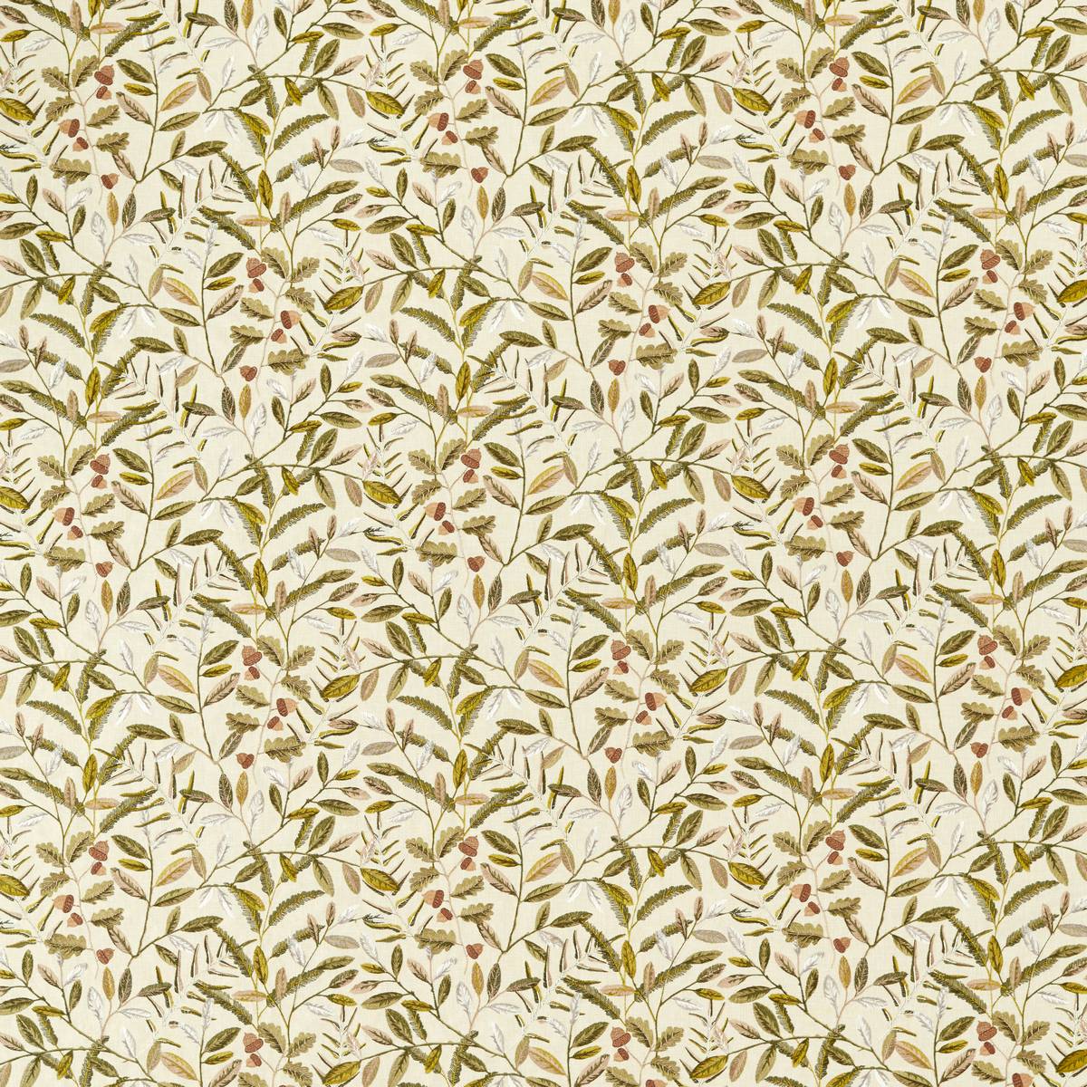 Quercus Pesto Fabric by Sanderson