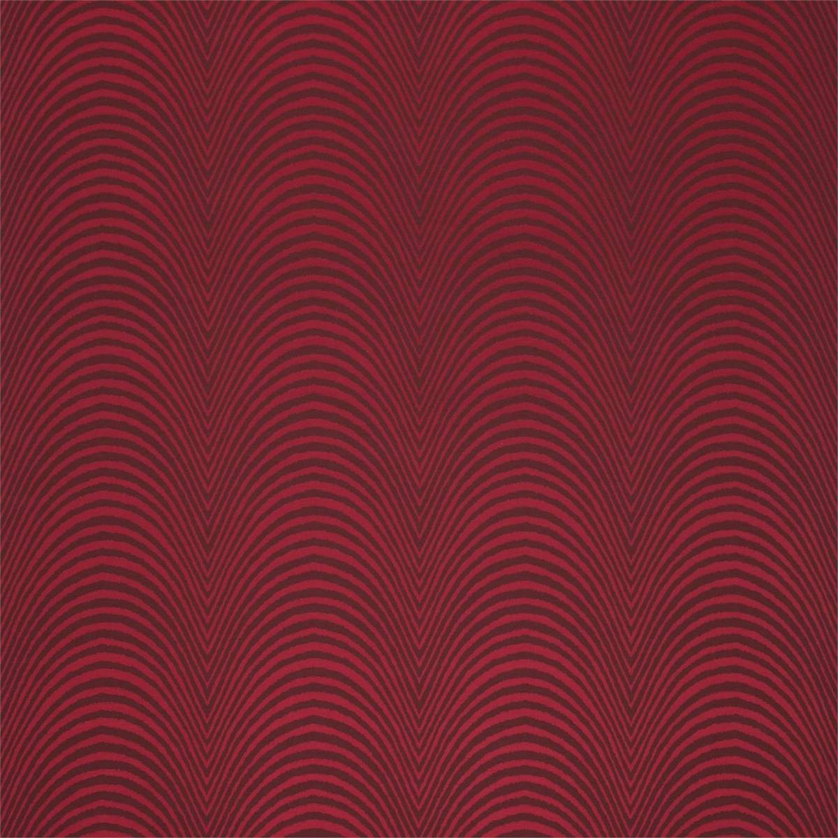 Aspect Scarlet and Chocolate Fabric by Harlequin