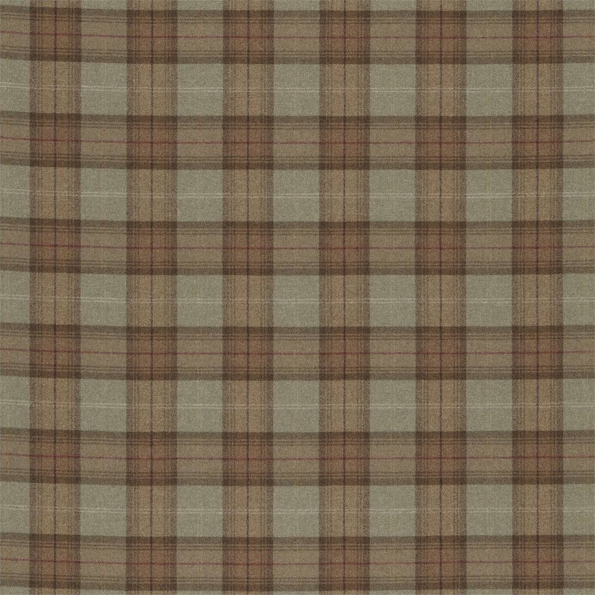 Woodford Plaid Loden/Olive Fabric by William Morris & Co.