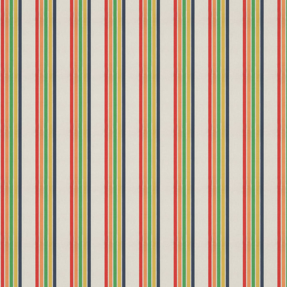 Helter Skelter Stripe Navy/Poppy/Apricot/Gecko Fabric by Harlequin