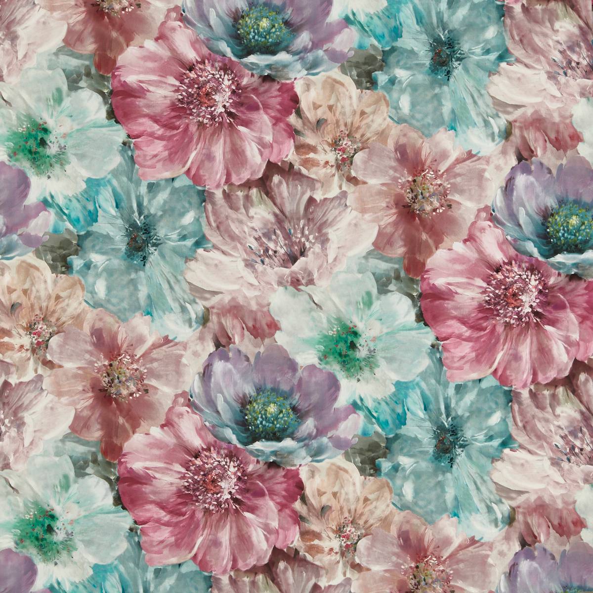 Lani Hibiscus Fabric by Prestigious Textiles