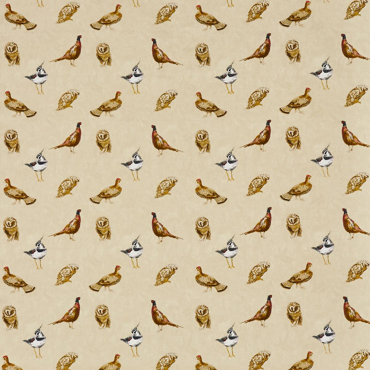 Wild Birds Canvas Fabric by Prestigious Textiles