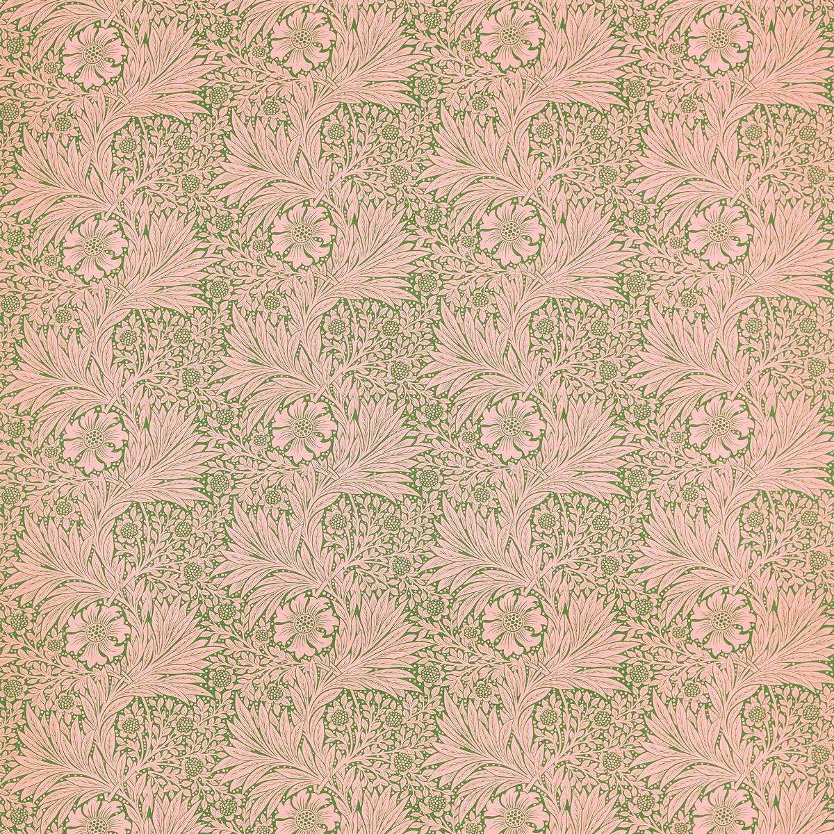 Marigold Olive/Pink Fabric by William Morris & Co.