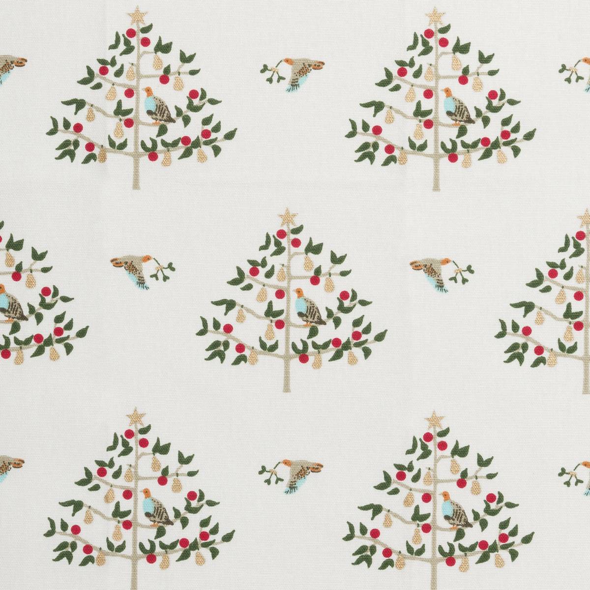 Partridge in a Pear Tree Fabric by Sophie Allport
