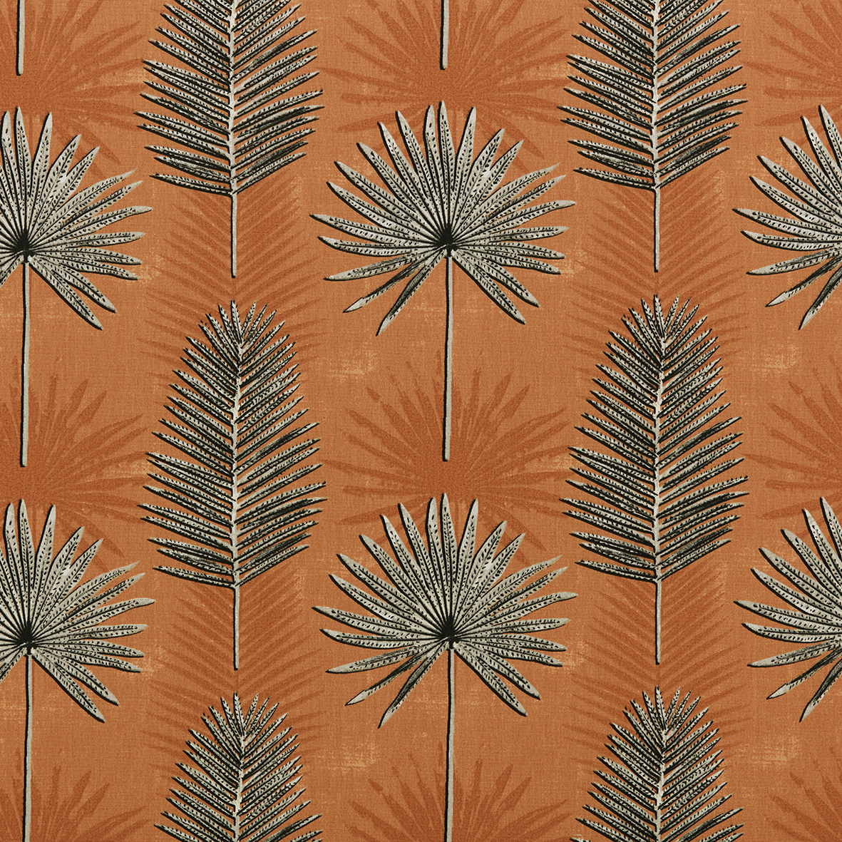 Zana Terracotta Fabric by Ashley Wilde