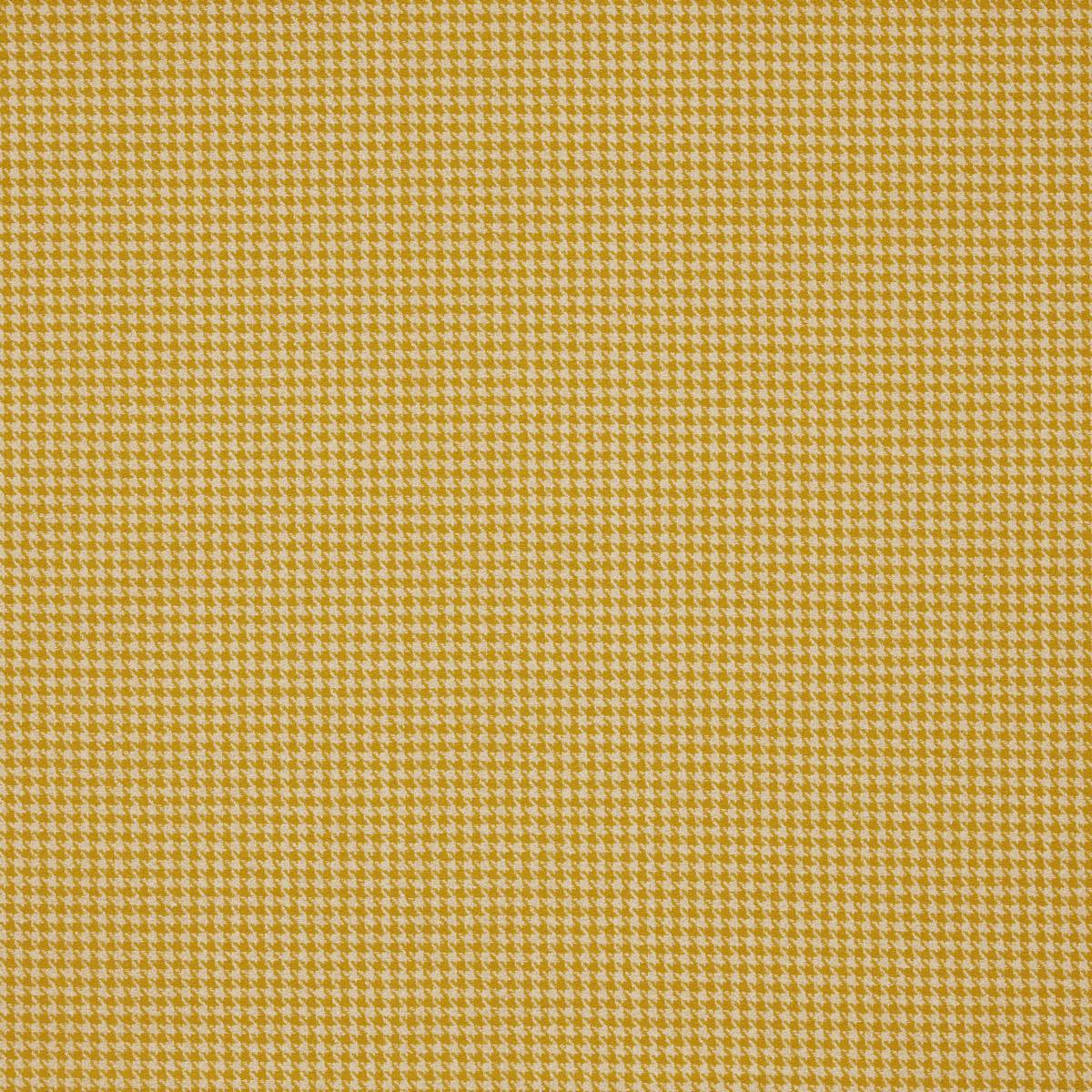 Houndstooth Ochre Fabric by iLiv