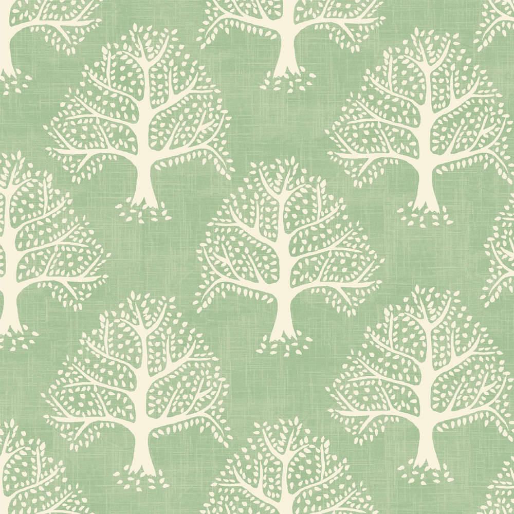 Great Oak Lemongrass Fabric by iLiv