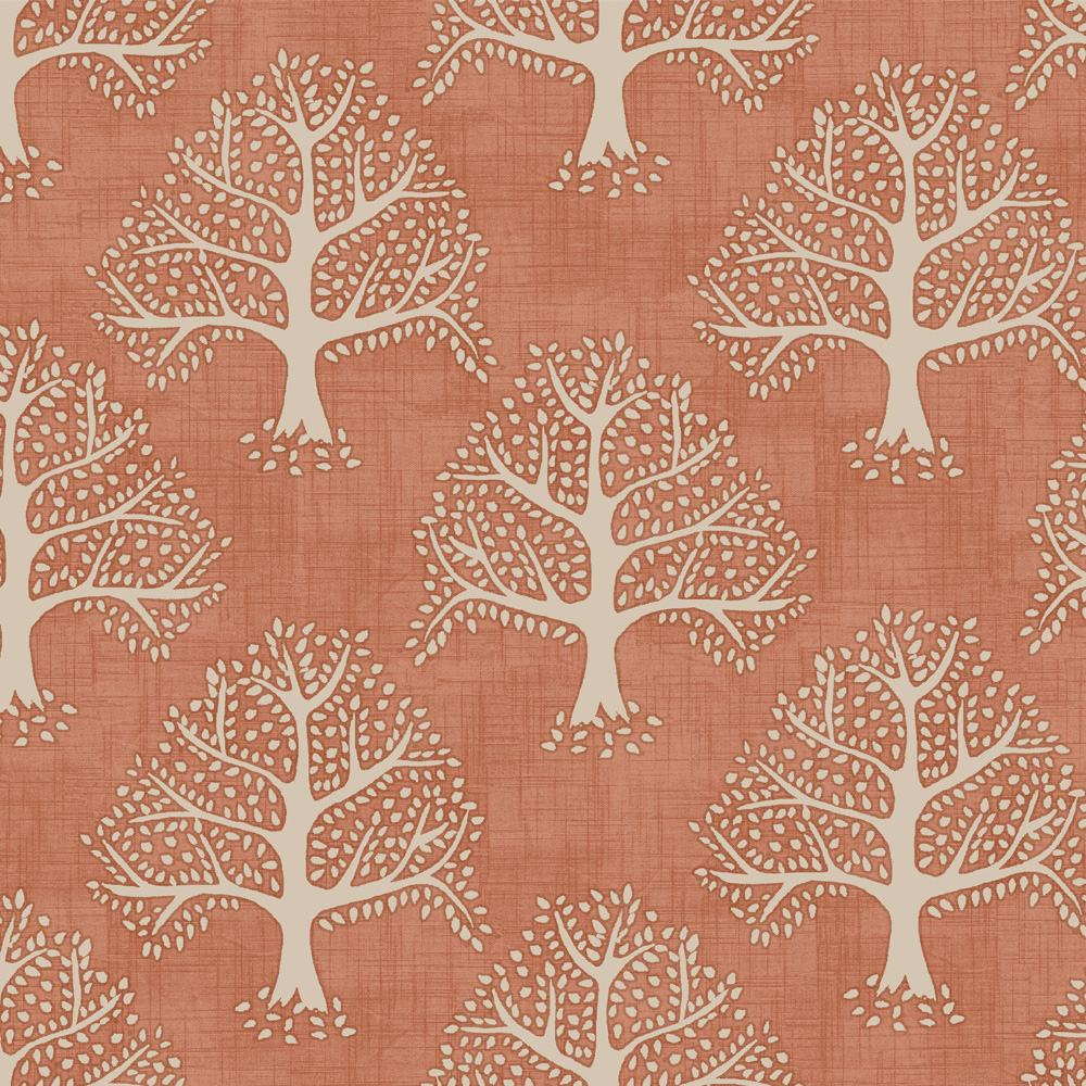 Great Oak Paprika Fabric by iLiv
