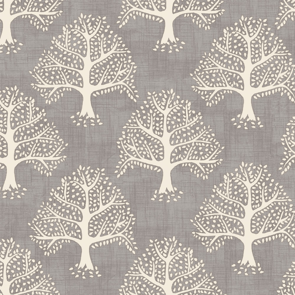 Great Oak Pewter Fabric by iLiv