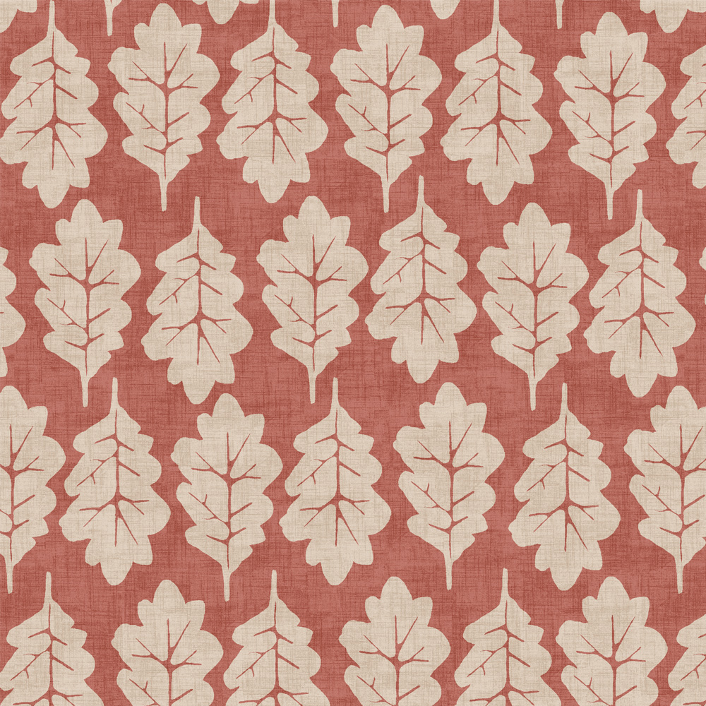Oak Leaf Gingersnap Fabric by iLiv