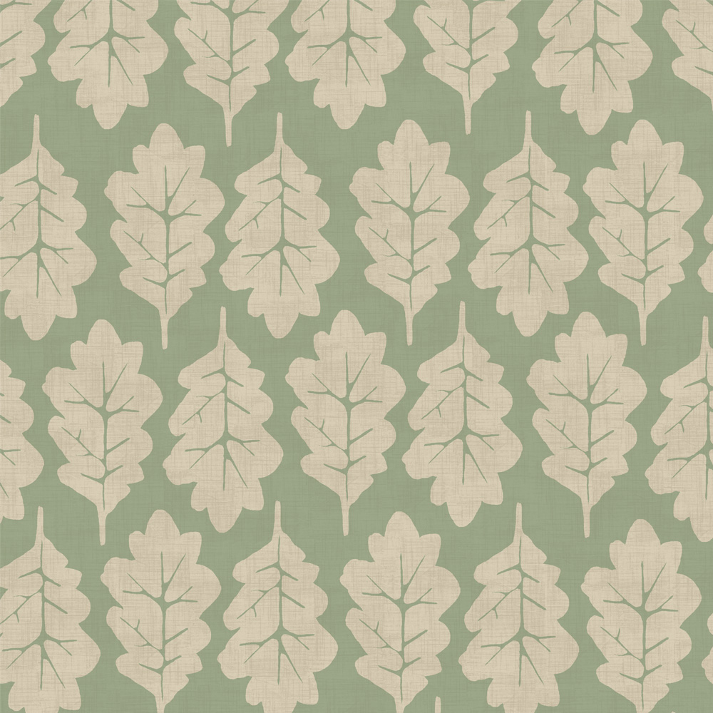 Oak Leaf Lichen Fabric by iLiv