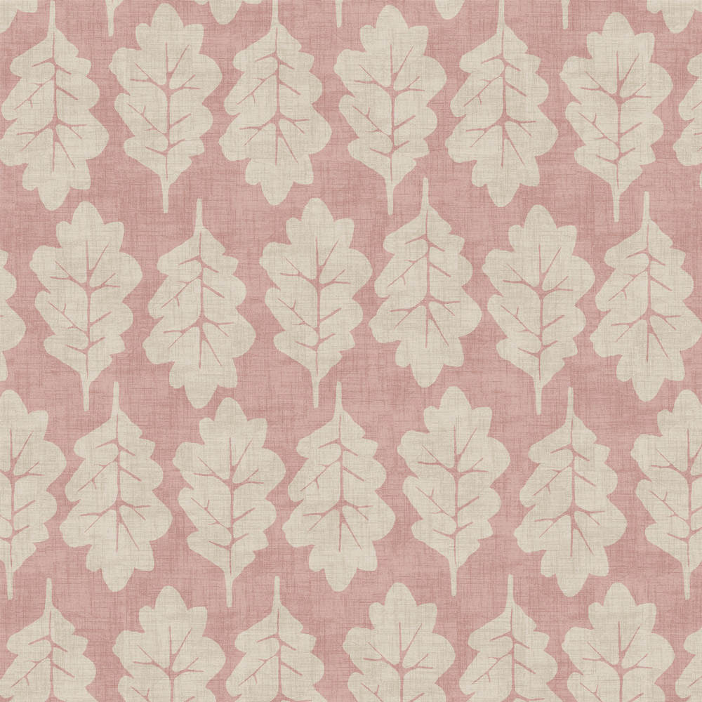 Oak Leaf Rose Fabric by iLiv