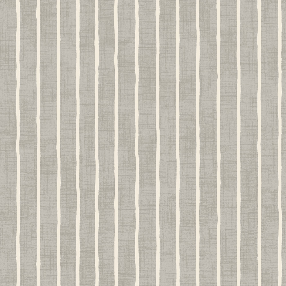 Pencil Stripe Dove Fabric by iLiv
