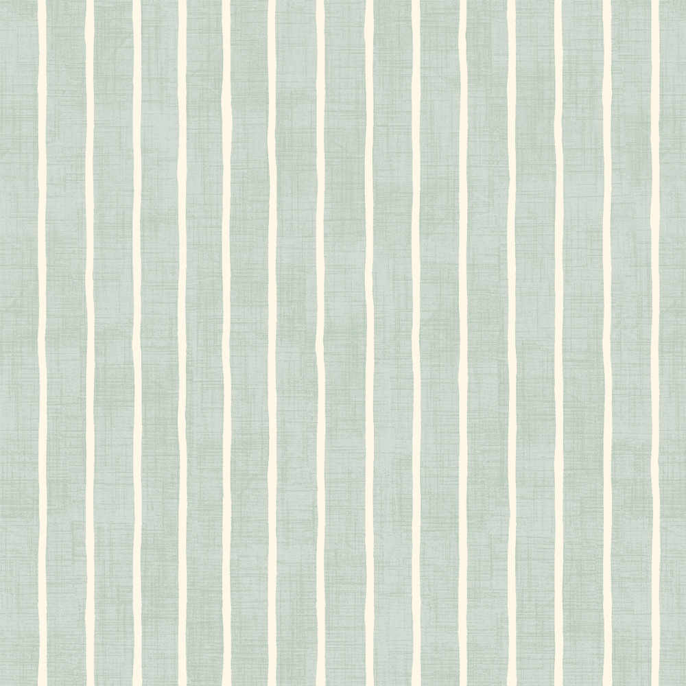 Pencil Stripe Duckegg Fabric by iLiv