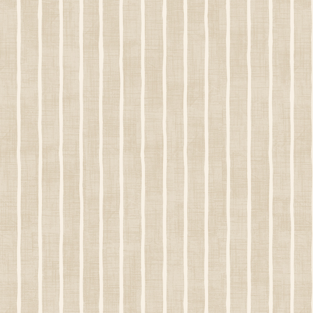 Pencil Stripe Nougat Fabric by iLiv