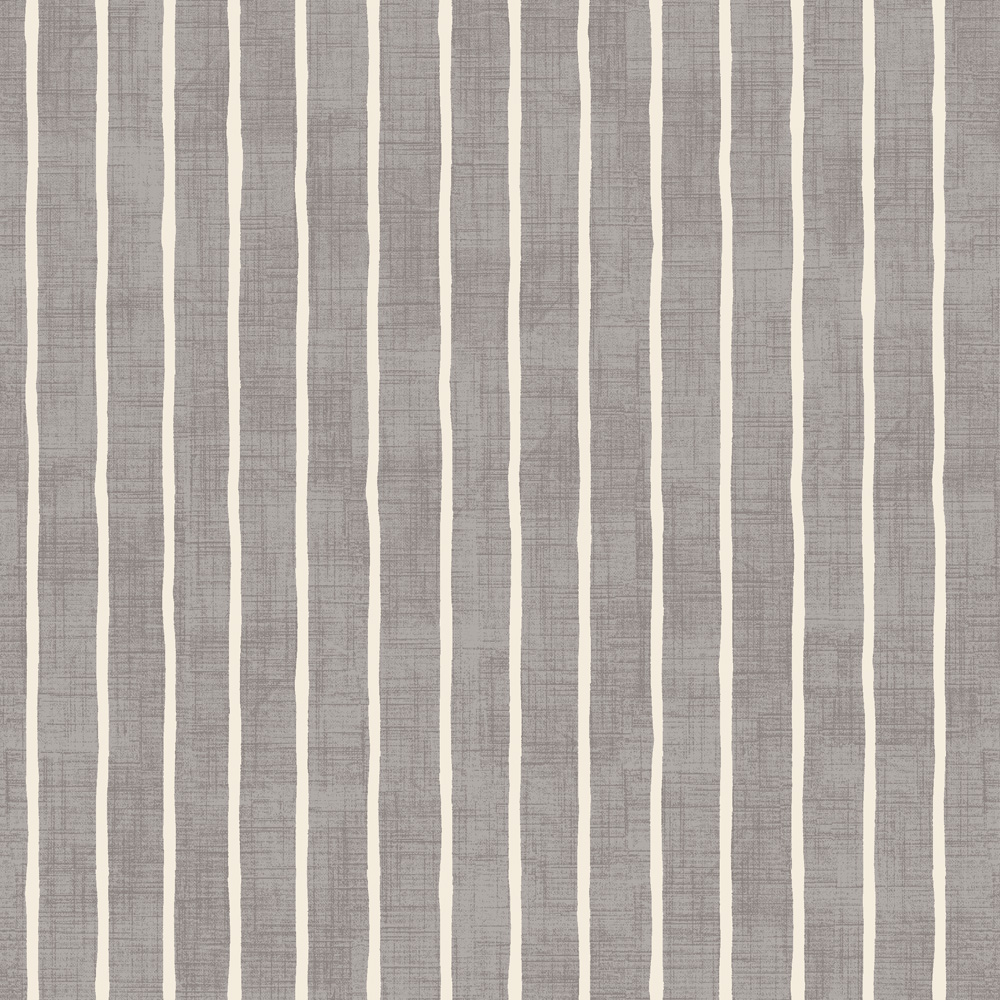 Pencil Stripe Pewter Fabric by iLiv