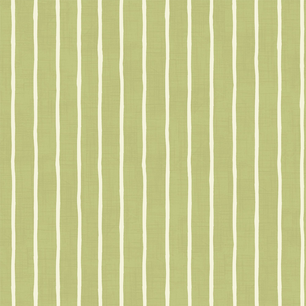 Pencil Stripe Pistachio Fabric by iLiv