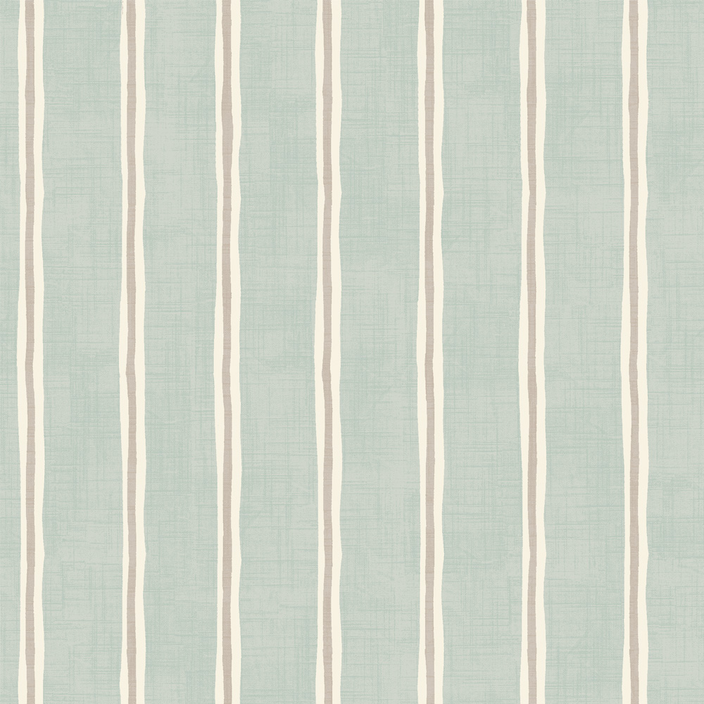 Rowing Stripe Duckegg Fabric by iLiv