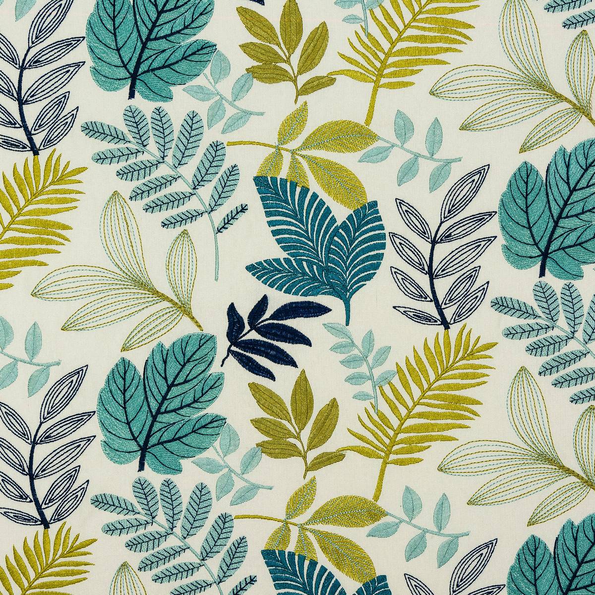 Heligan Teal Fabric by Porter & Stone