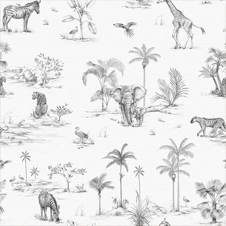 Safari Slate Fabric by Fibre Naturelle