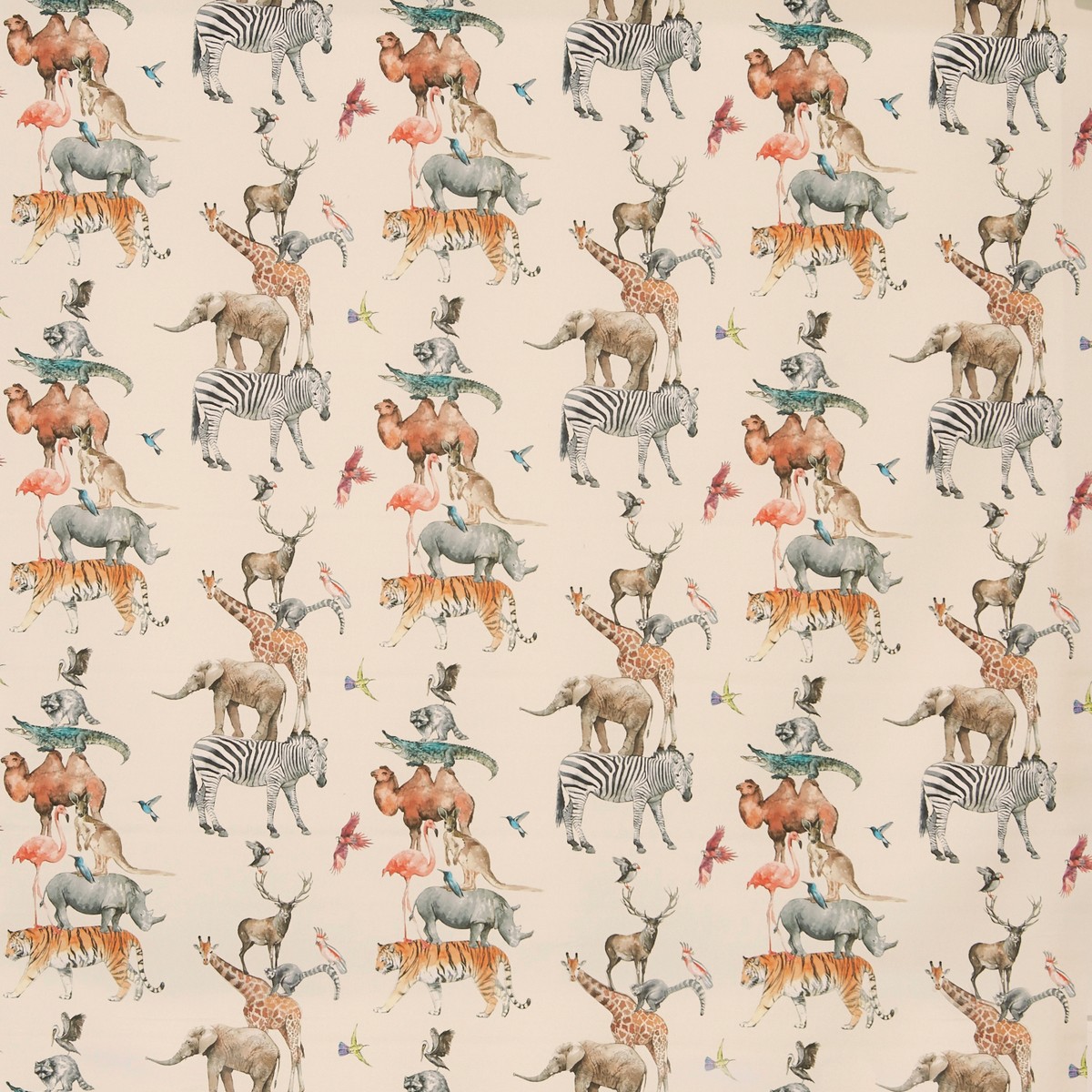 Animal Kingdom Rainbow Fabric by Prestigious Textiles
