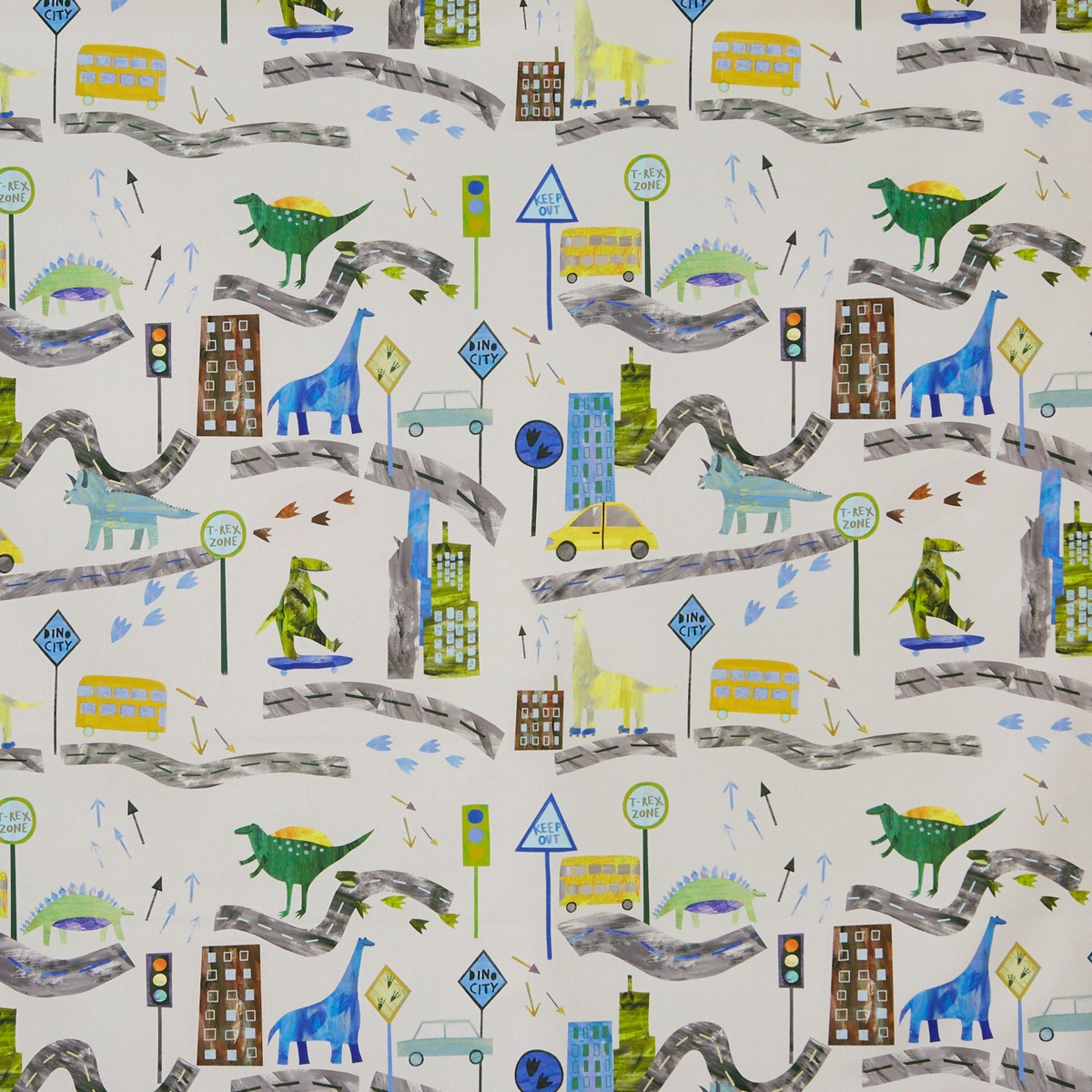 Dino City Reef Fabric by Prestigious Textiles