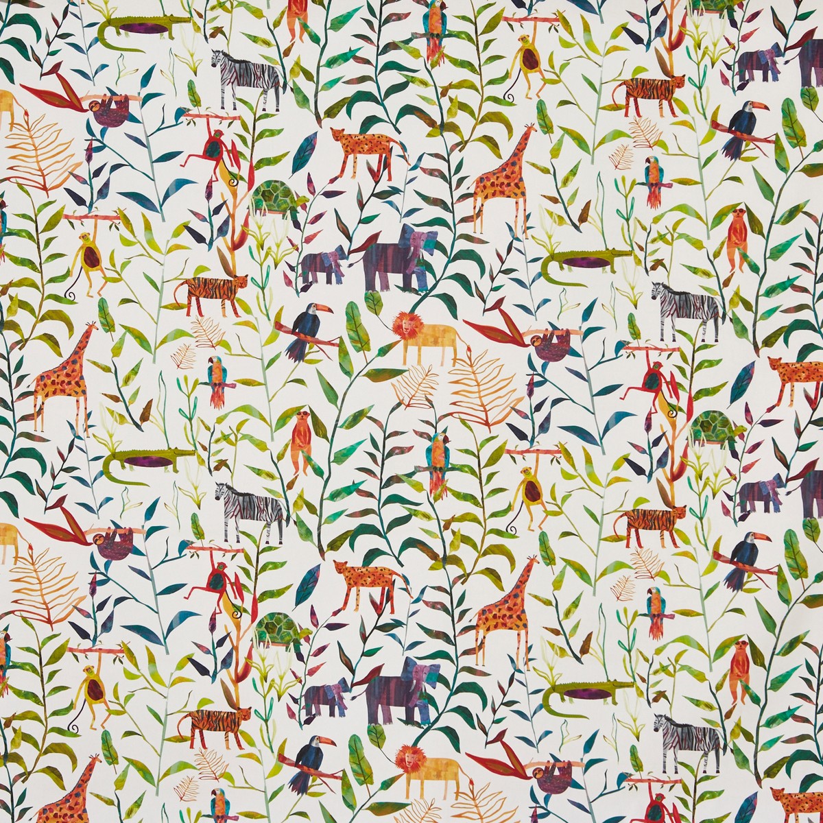 Hide And Seek Jungle Fabric by Prestigious Textiles