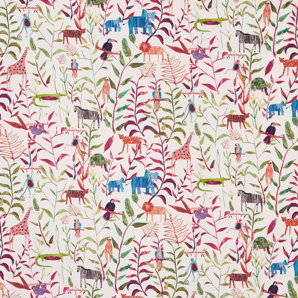Hide And Seek Rainbow Fabric by Prestigious Textiles