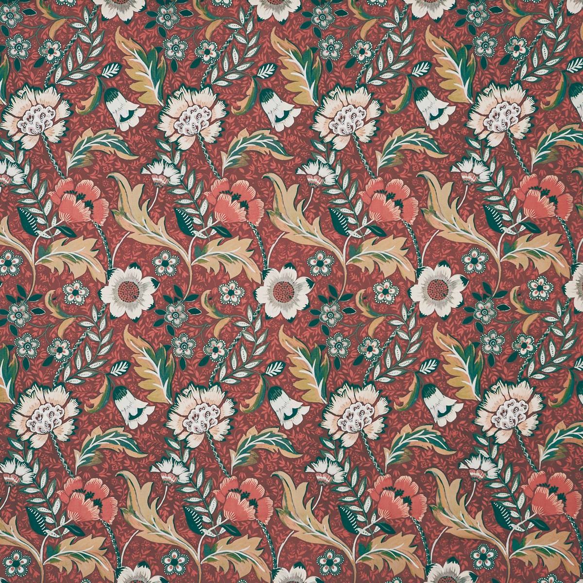 Folklore Russet Fabric by Prestigious Textiles