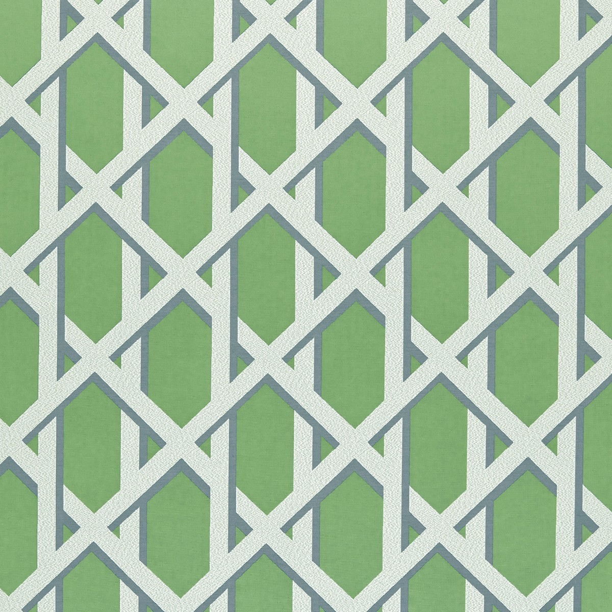 Lattice Kiwi Fabric by Ashley Wilde